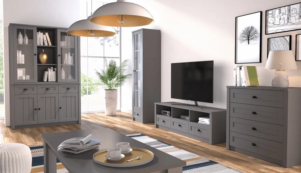 TV asztal/szekrény Provense (szürke). 1016803