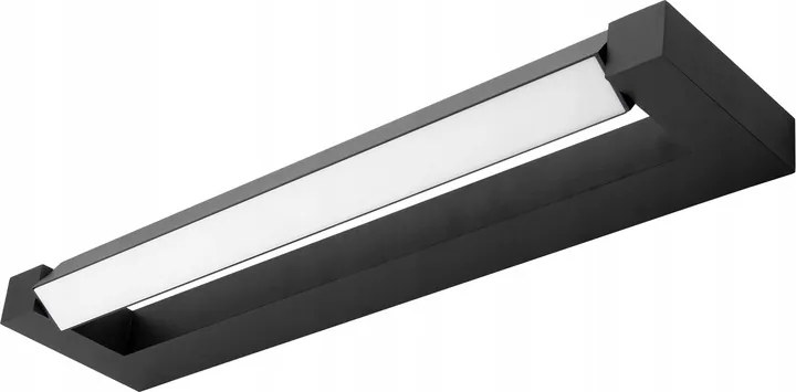 Fürdőszobai Fali Lámpa Led 12W Tükör Fölé Fekete Dekoratív Mozgatható IP44