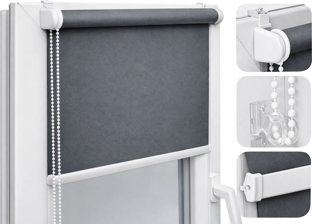 Zaciemítő Roló Termo Hővédő Prémium Roló Különböző Színekben 58X150