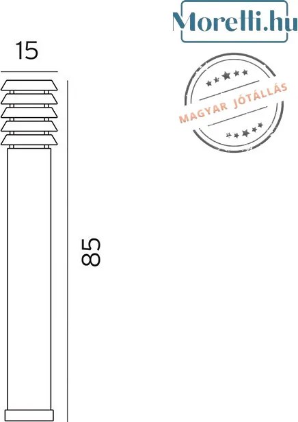 NORLYS 1475B ALTA Modern Kültéri Állólámpa E27 IP65