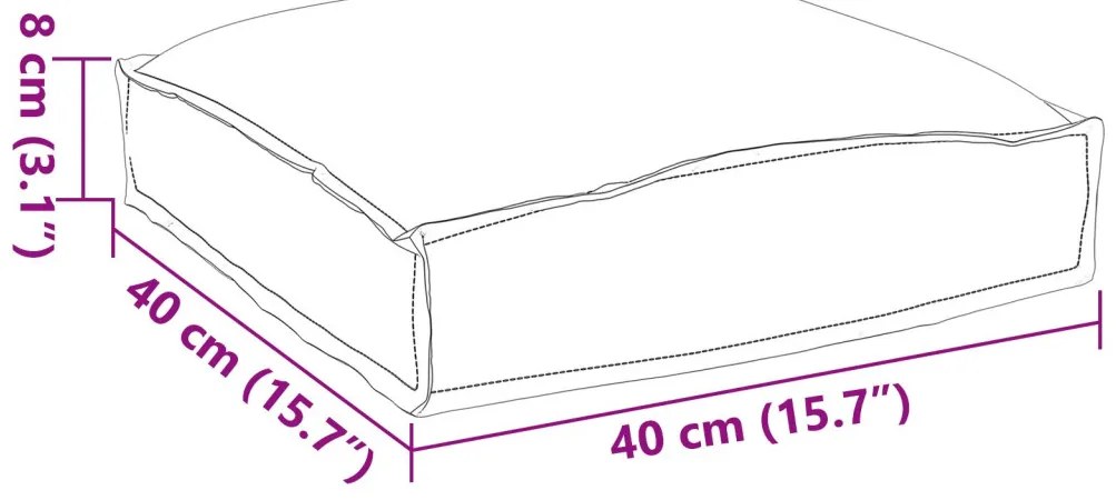 Raklap párna ülőfelülethez Floral 6 pcs Sokszínű 40 x 40 x 8 cm