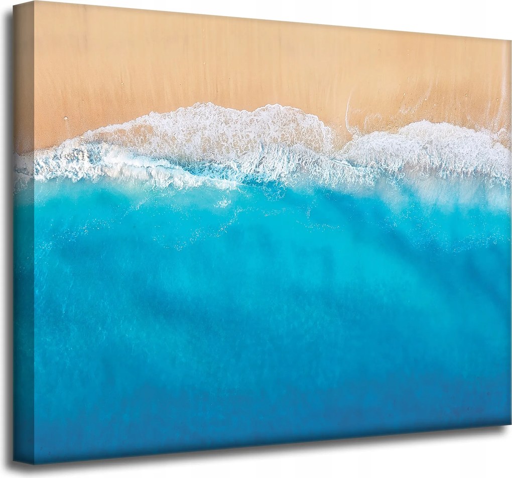 Vászonkép Napsütötte tengerpart Óceán Víz 50x40 cm Ideális ajándék