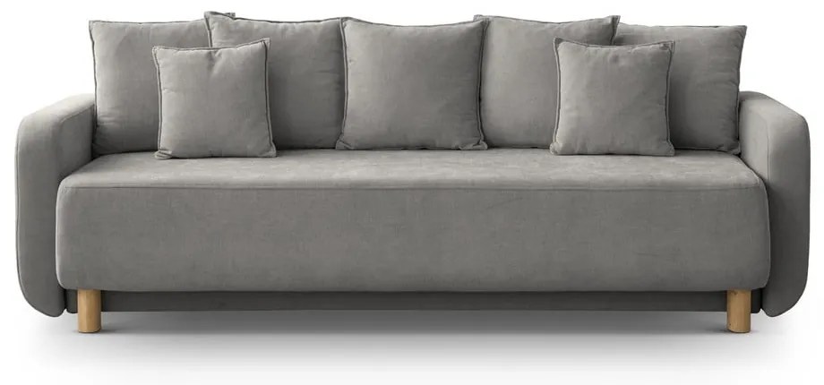 Szürke kinyitható tárolóhelyes kanapé 231 cm Elen – Micadoni