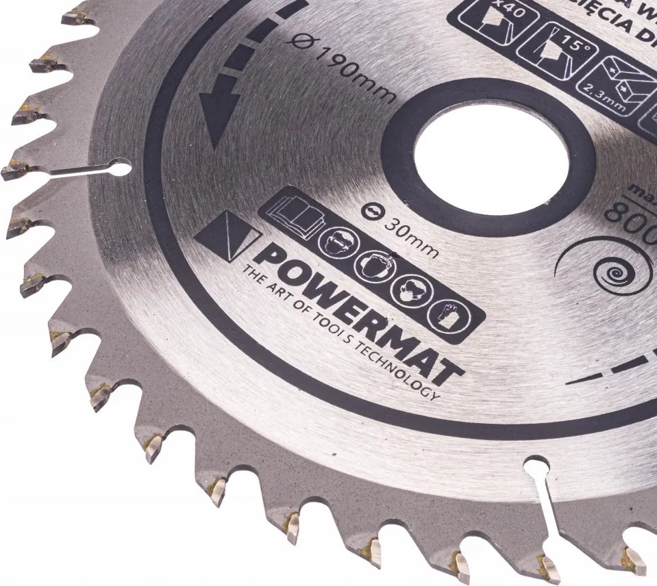 Fűrészkorong 190x30 40z TDD-190x30x40Z