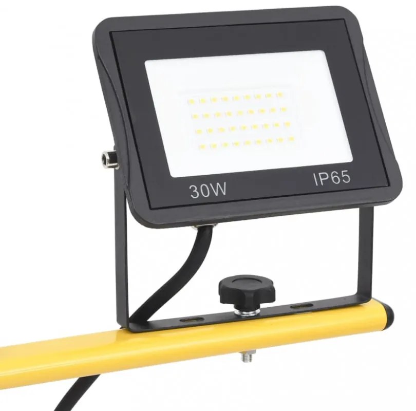 hideg fehér fényű háromlábú LED-es reflektor 2 x 30 W