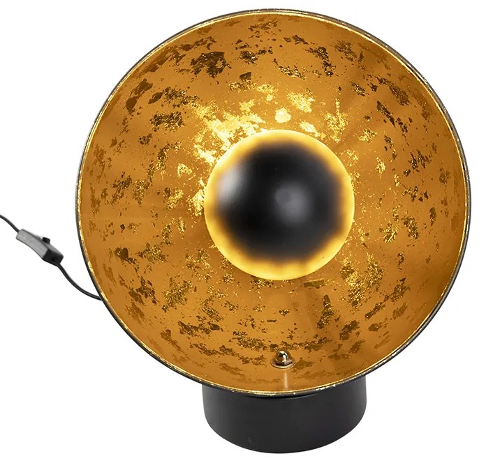 Ipari asztali lámpa fekete arannyal belül - Magna Eglip