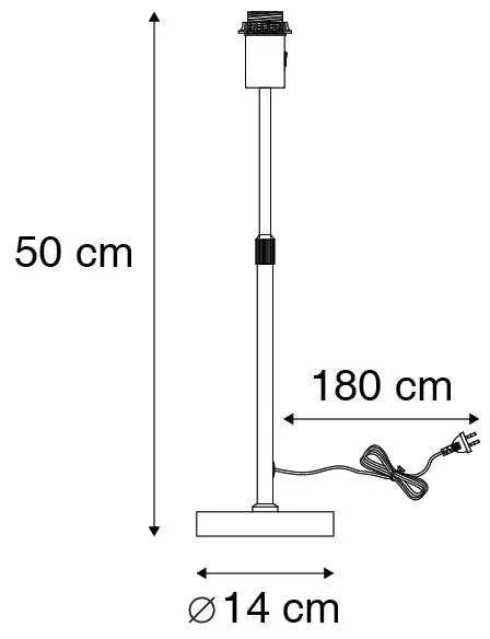 Acél asztali lámpa állítható - Parte
