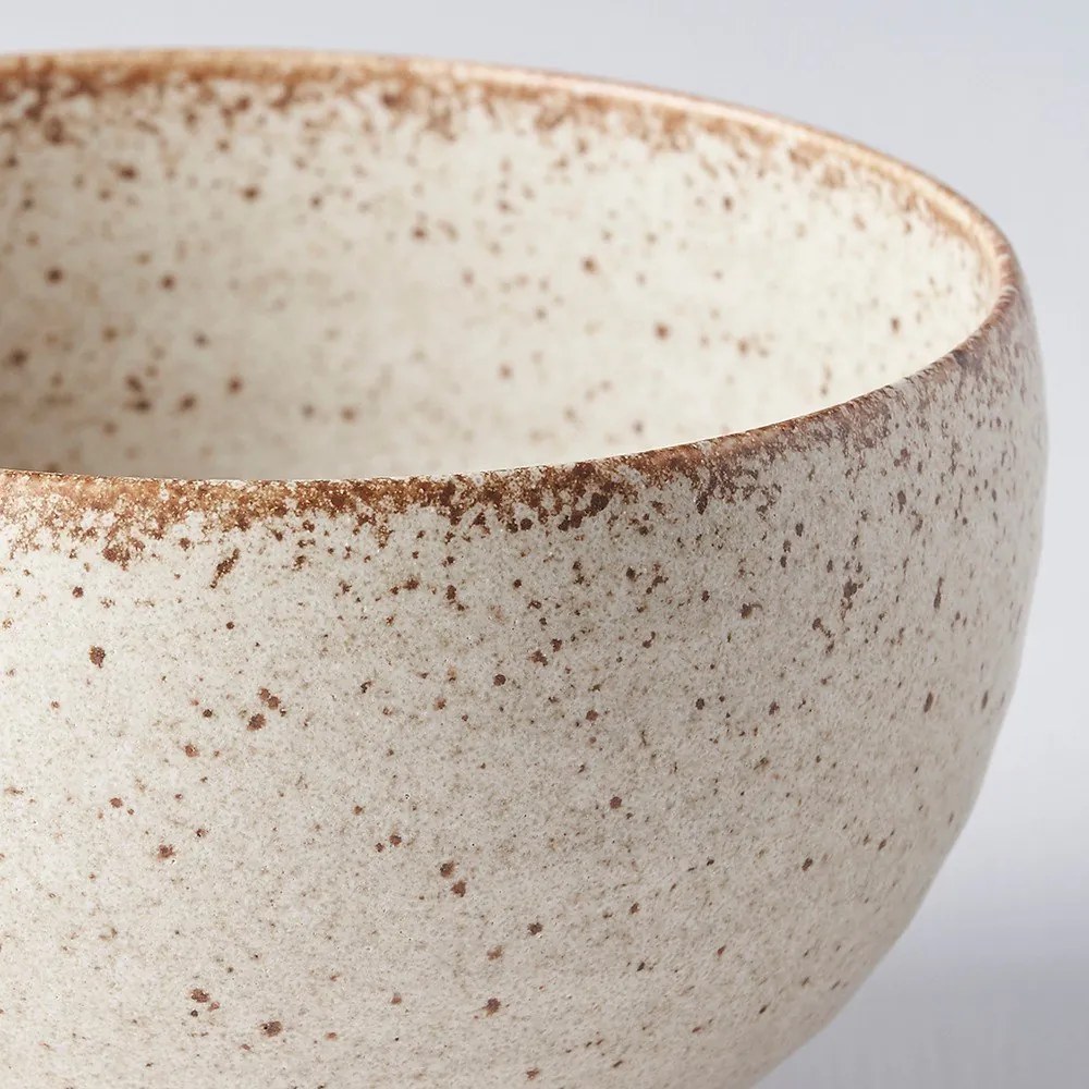 Fade fehér kerámia tálka, ø 13 cm - MIJ