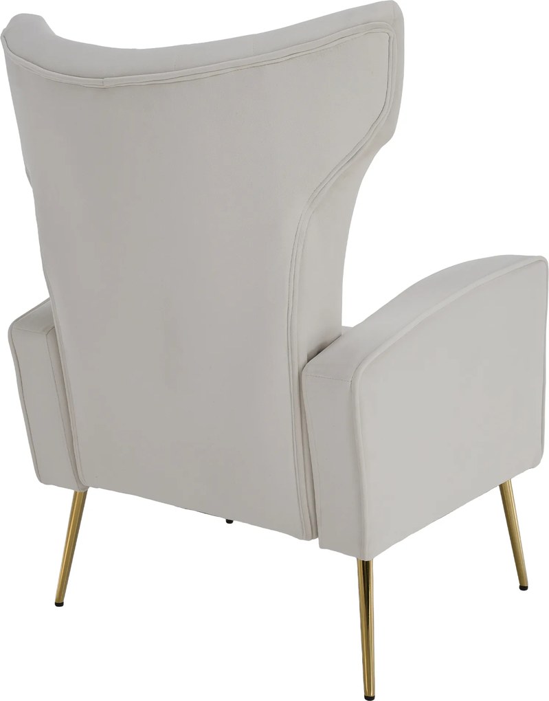 Relaxfotel, bézs Velvet szövet, BARET