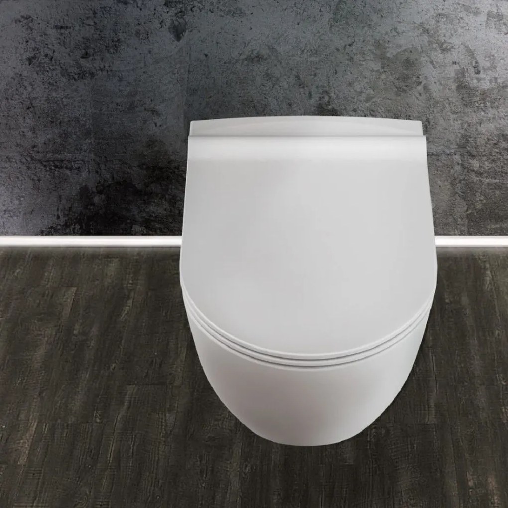 CeraStyle CITY fali WC - perem nélküli - rimless - rejtett rögzítésű - 53 cm