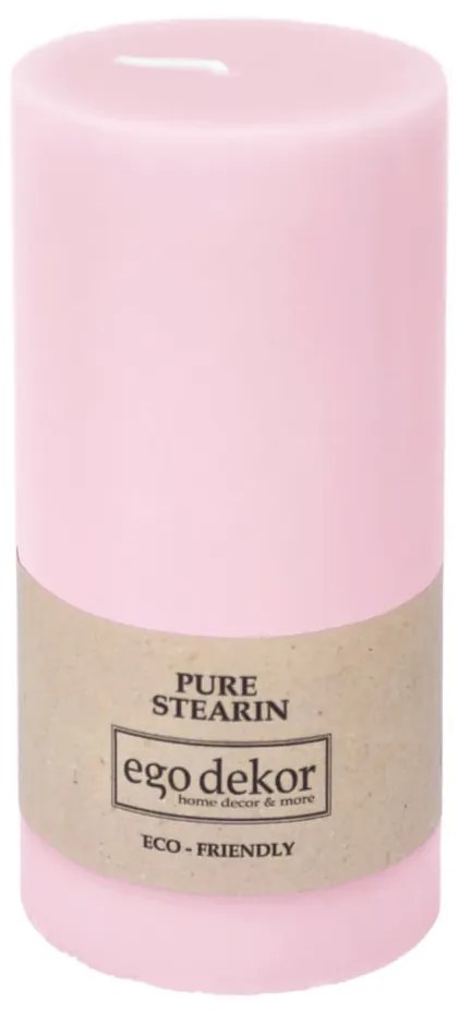 Friendly rózsaszín gyertya, égési idő 50 óra - Rustic candles by Ego dekor