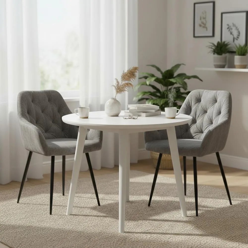 AVENBERG LOREN Étkezőszék szett - 2 db, szürke