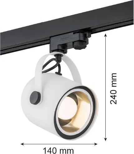 Argon NET 4309 Sínreflektor 1x15W/E27 IP20