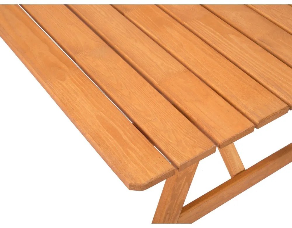 Tömörfa négyszemélyes kerti étkezőgarnitúra Sylva – Rojaplast