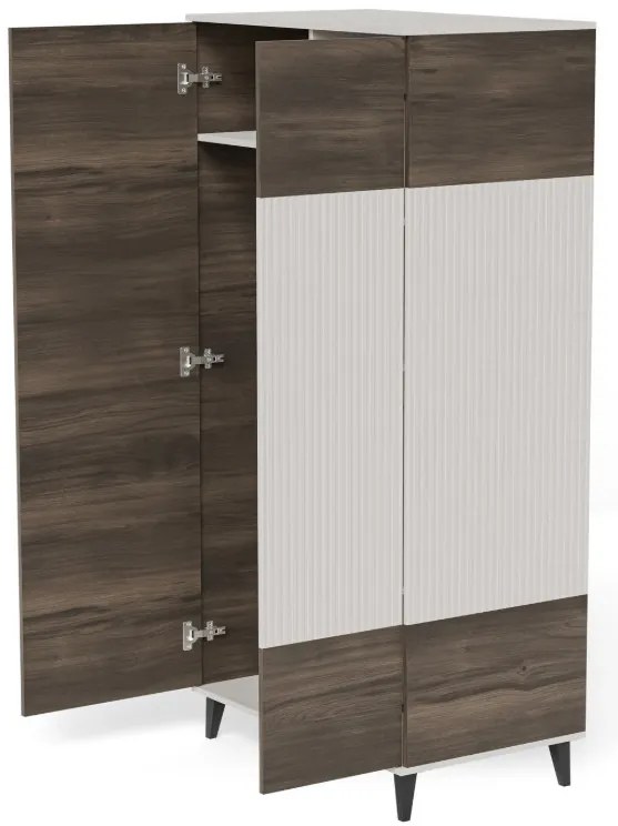 Random 2 S-1 szekrény kasmír/dió