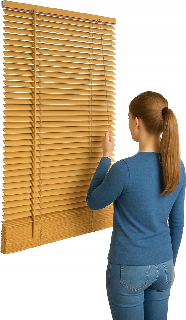 Fa redőny natúr fa 60x140 25mm-es méretben Decorandoo