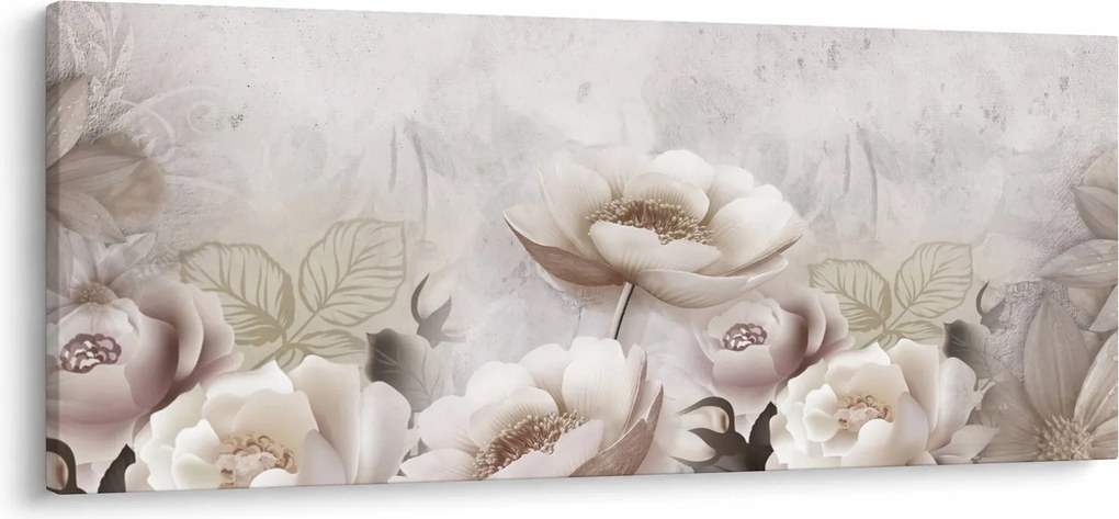 Kép - Rózsaszín bokrok (120x50 cm)