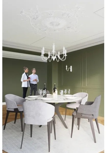 Csillár láncon MINERWA 3 3xE14/40W/230V fehér