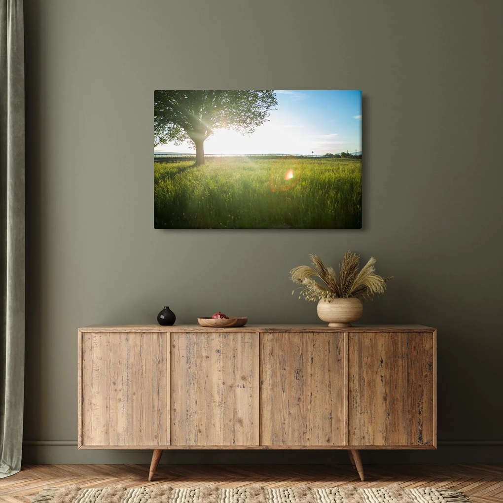 Egy fa képe a mezőn (90x60 cm)
