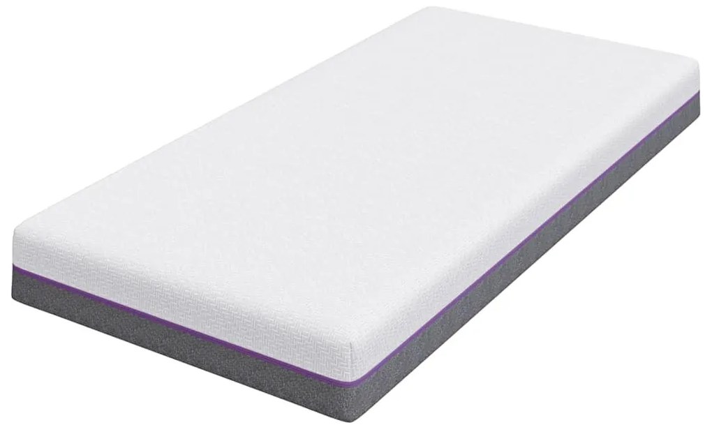 Matrac Fehér és Szürke 90 x 200 cm Memóriahab