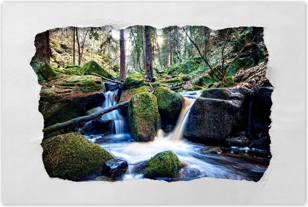 Poszterek 90x60 Hegyi patak Tájkép
