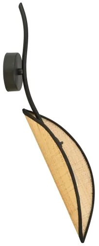 Fali lámpa LOTUS 1xE14/10W/230V fekete/bézs