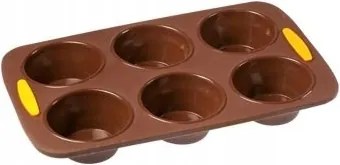 Pav Muffin Muffin forma x 6, barna Flatty