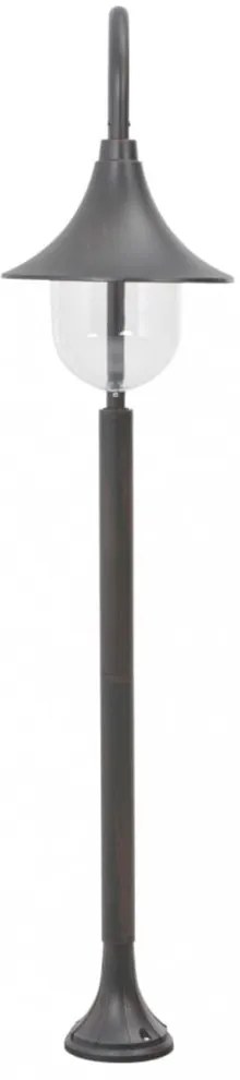 bronzszínű alumínium kerti állólámpa, E27, 120 cm