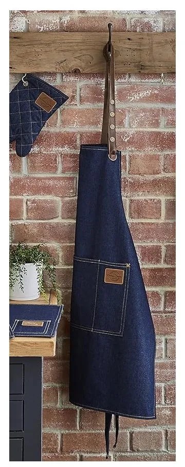 Konyharuha, kötény és edényfogó szett 5 db-os Oxford Denim – Cooksmart ®