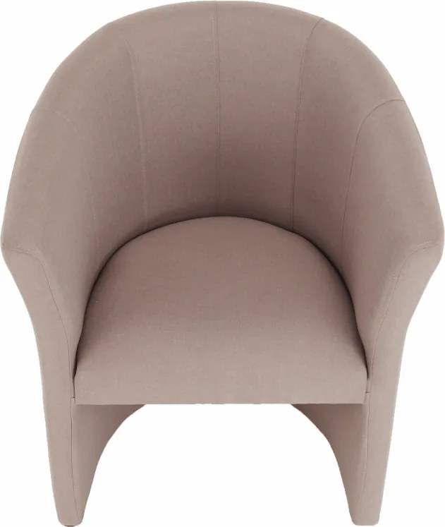 Klub fotel, pasztell rózsaszín anyag, CUBA