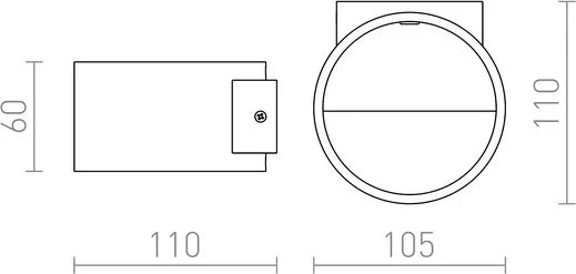 RENDL BIARITZ fali lámpa fehér 230V LED 5W 3000K