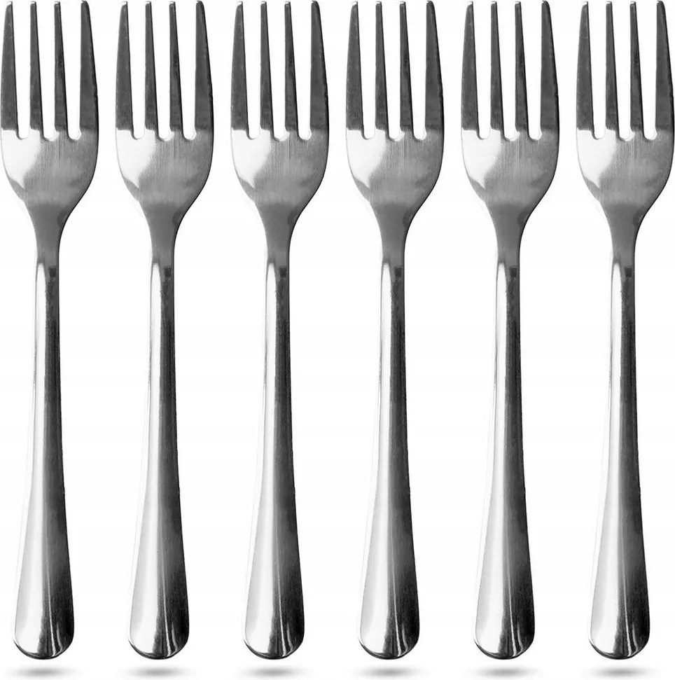 6x Desszertvilla desszertekhez süteményekhez kis villák villa szett