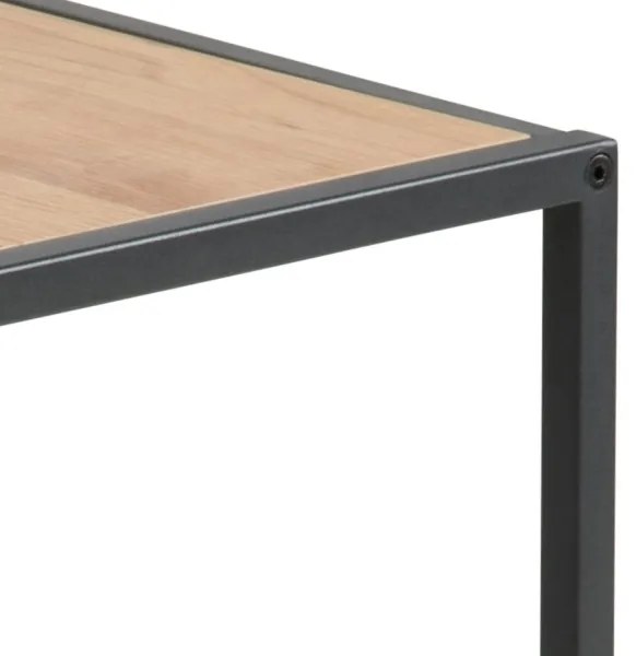 SARON dohányzóasztal szett, 2 db, tölgy/fekete