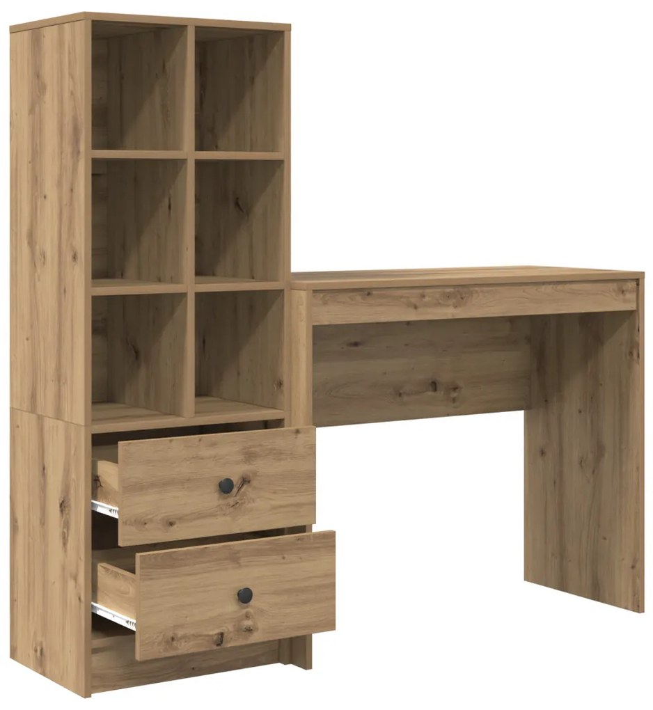 Tárolós Íróasztal Artisan tölgy Szerelt fa