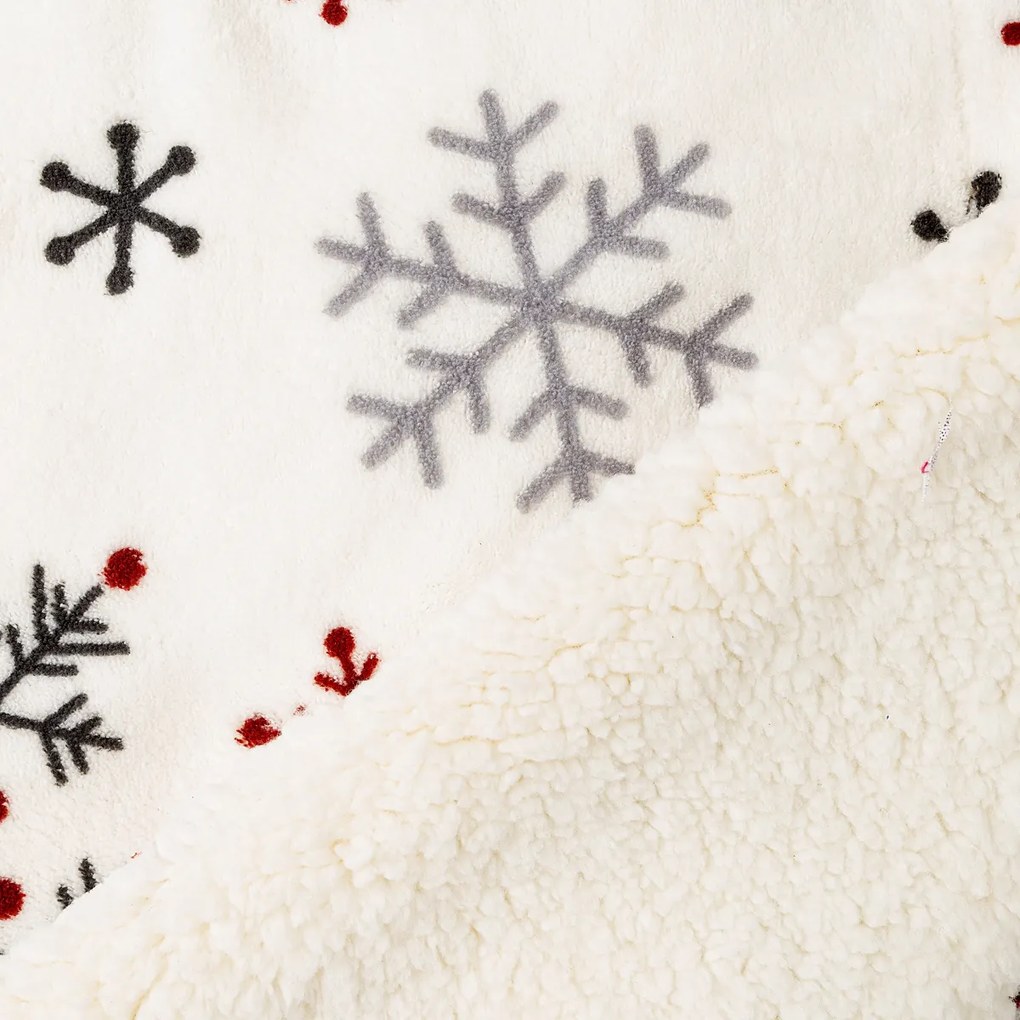 4Home Snowflakes gyapjú hatású pléd, 150 x 200 cm