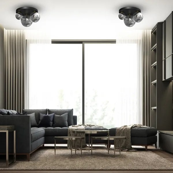 Mennyezeti lámpa REFLEX 2xE14/40W/230V + 1xE27/60W/230V