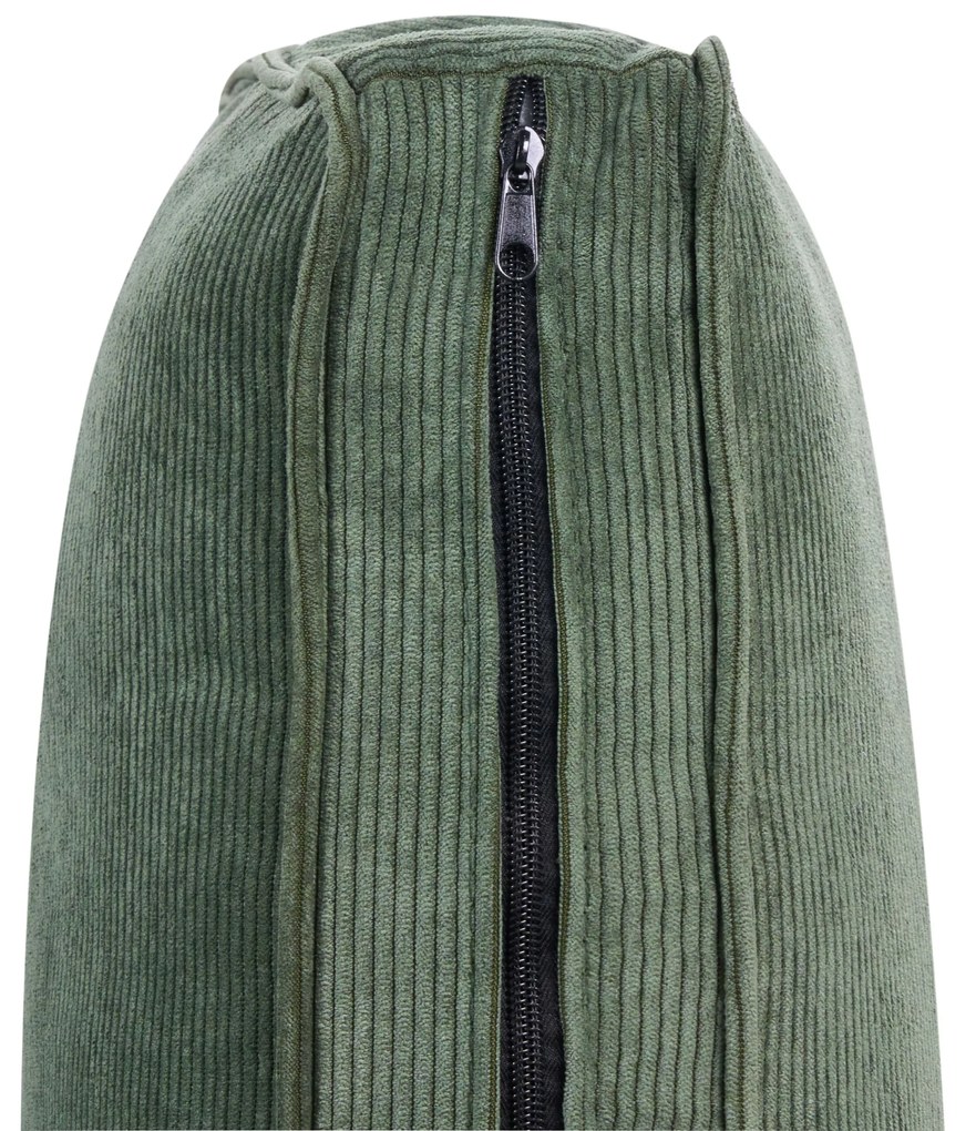 Háromszemélyes sötétzöld kordbársony kanapé RONNEBY Beliani