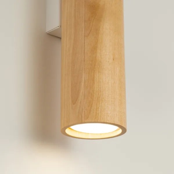 Sollux SL.1878 - Fali lámpa LINO 2xGU10/10W/230V bükk