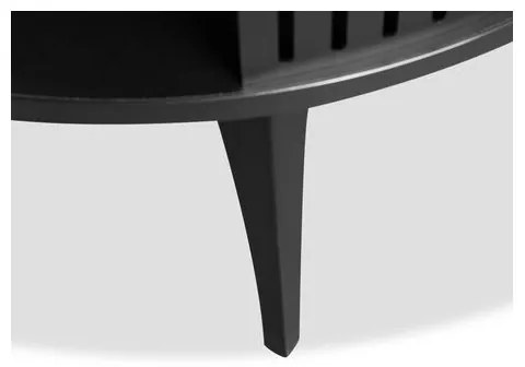 Kávésasztal ROENNI 44x75 cm fekete/arany tölgy