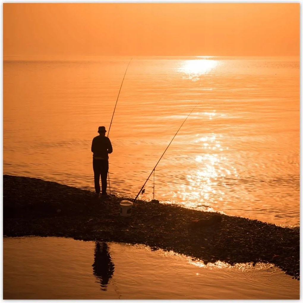 Poszterek 100x100 Fél naplemente