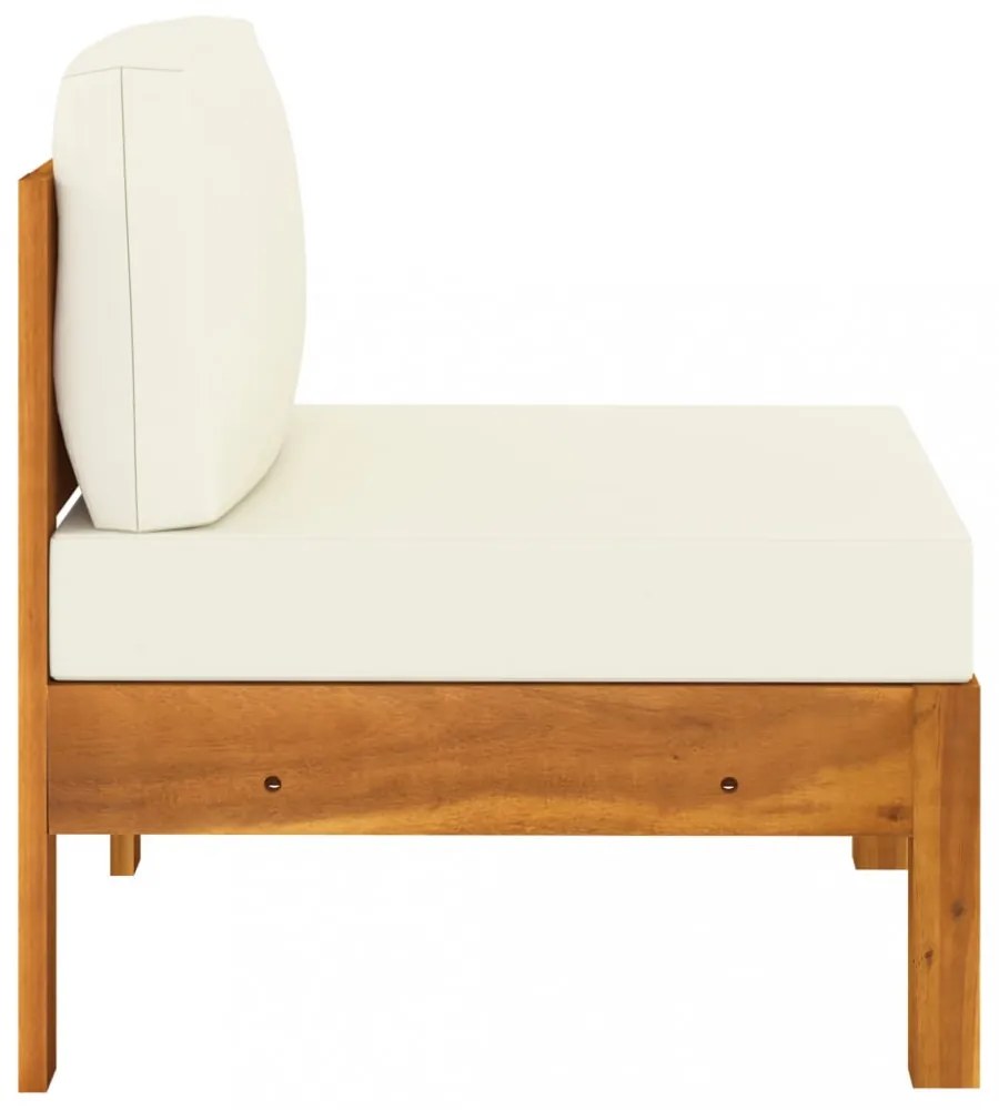 5 részes akácfa kerti pihenőgarnitúra párnákkal 100 x 60 cm