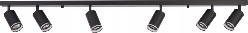 Paris mennyezeti fali lámpa 6xGU10 fekete