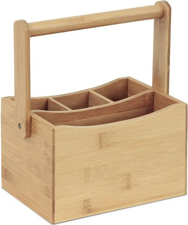 Evőeszköz tartó, bambusz