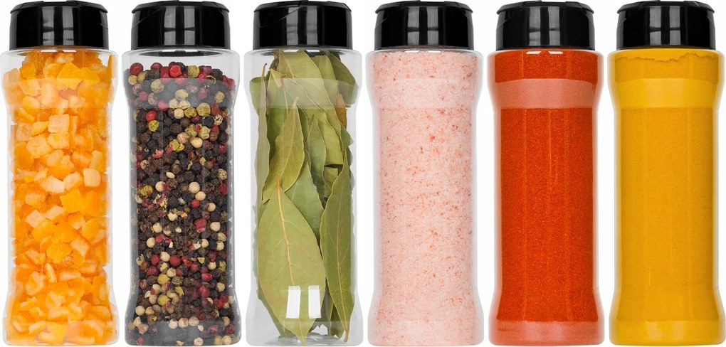 6x Fűszertartó Ömlesztett Termékek Lyukak 175ML