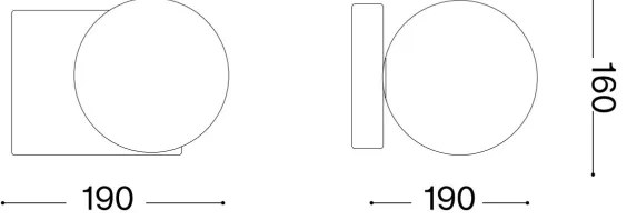 Ideal Lux - LED fali lámpa PENTA 1xG9/3W/230V arany