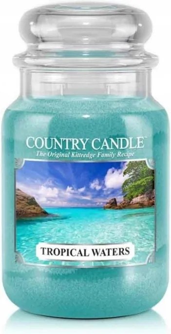 Tropical Waters Country Candle nagy illatgyertya két kanóccal