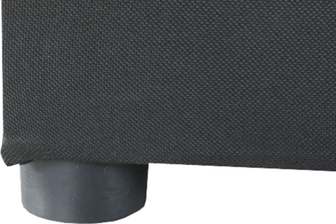 Kinyitható kanapé, szürke-fekete szövet, balos, LAUREL