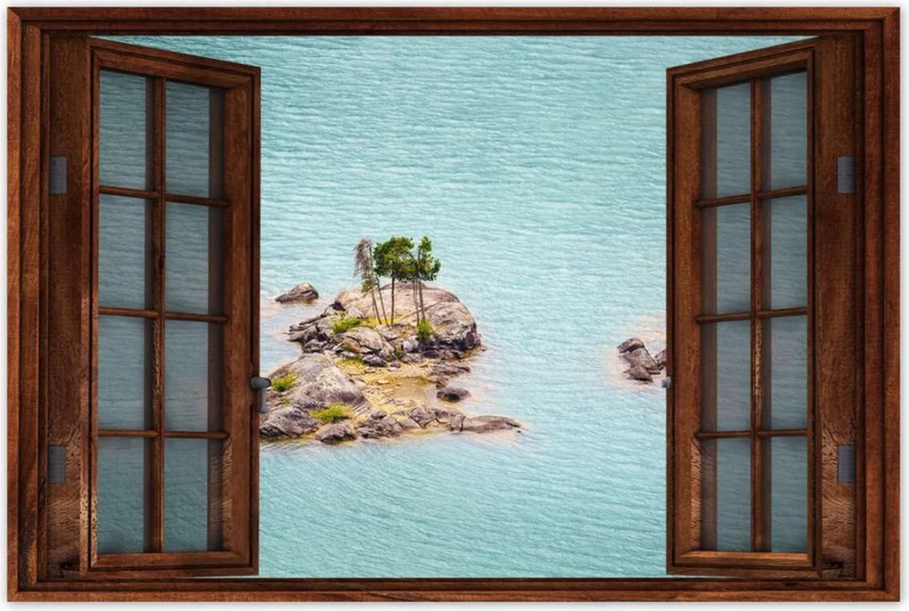 Poszterek 90x60 Pálma-sziget Óceán