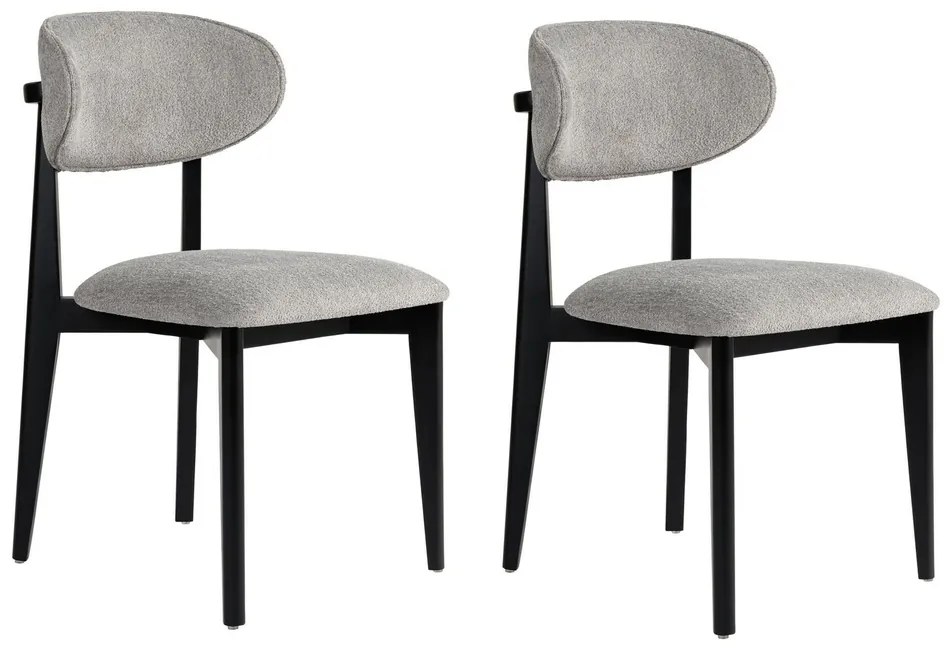 Lionte Grey and Black étkezőszék szett, 2 db