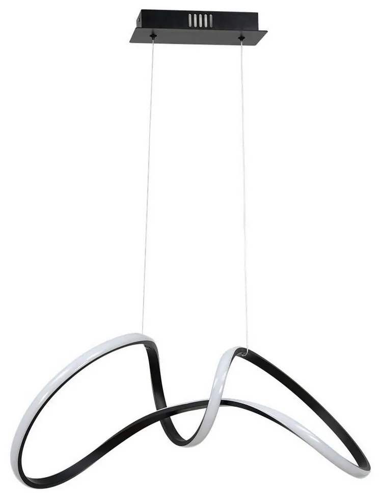 LED Csillár zsinóron TESORO LED/48W/230V fekete